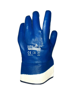 [BS9620XL] GUANTE REC. NITRILO LISO AZUL BESAFE