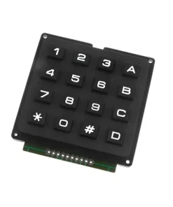 Alternative view of Teclado matricial 4×4 con switch negro