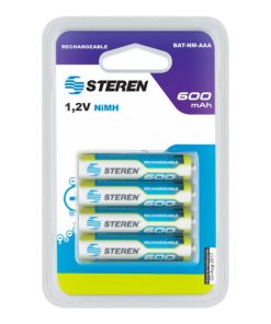 4 PILAS RECARGABLES AAA NIMH 600MAH STEREN